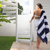 Classic Stripe Beach Towel - Navy