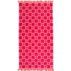 Daisy Check Beach Towel - Pink