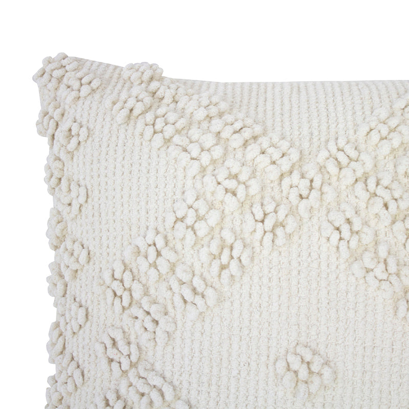 Bronte Square Cushion - Ivory