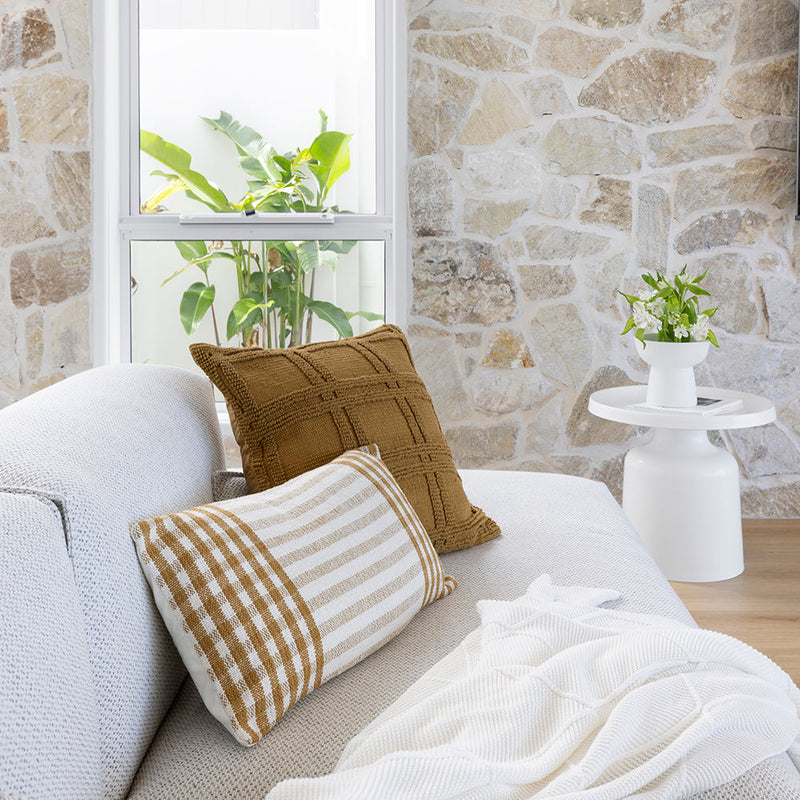 Christos Square Cushion - Tobacco