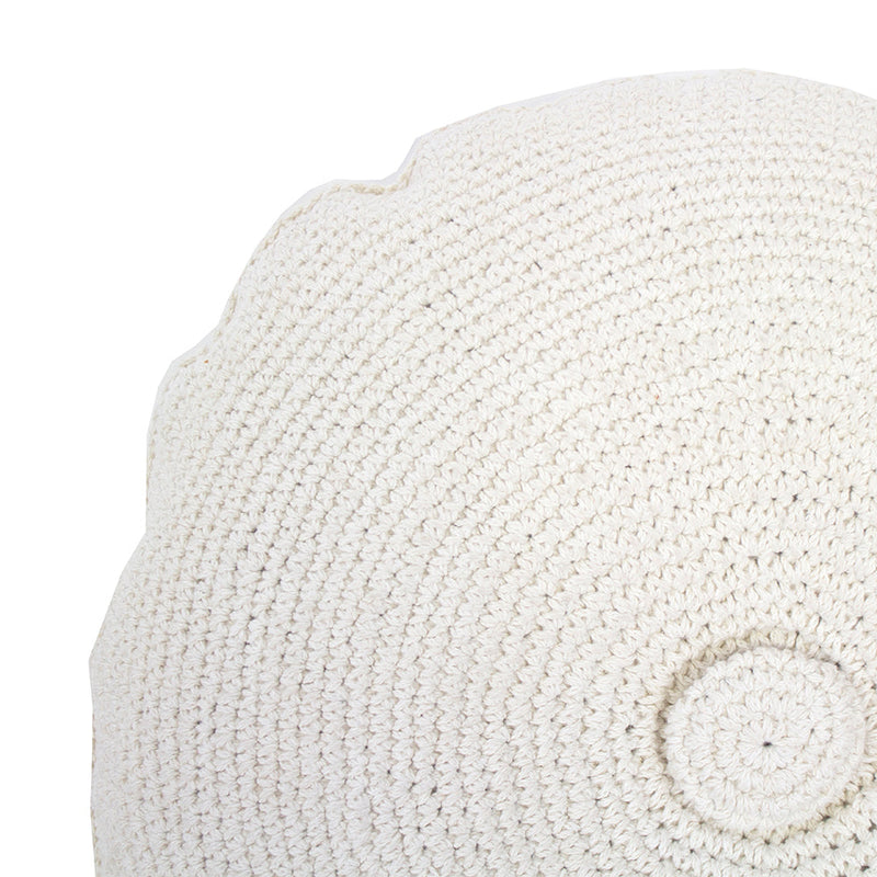 Demi Round Cushion - Ivory
