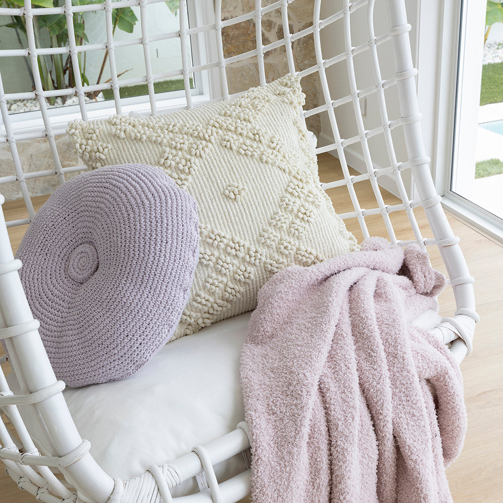 Demi Round Cushion - Lilac