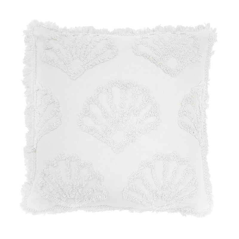 Hydra Square Cushion - White