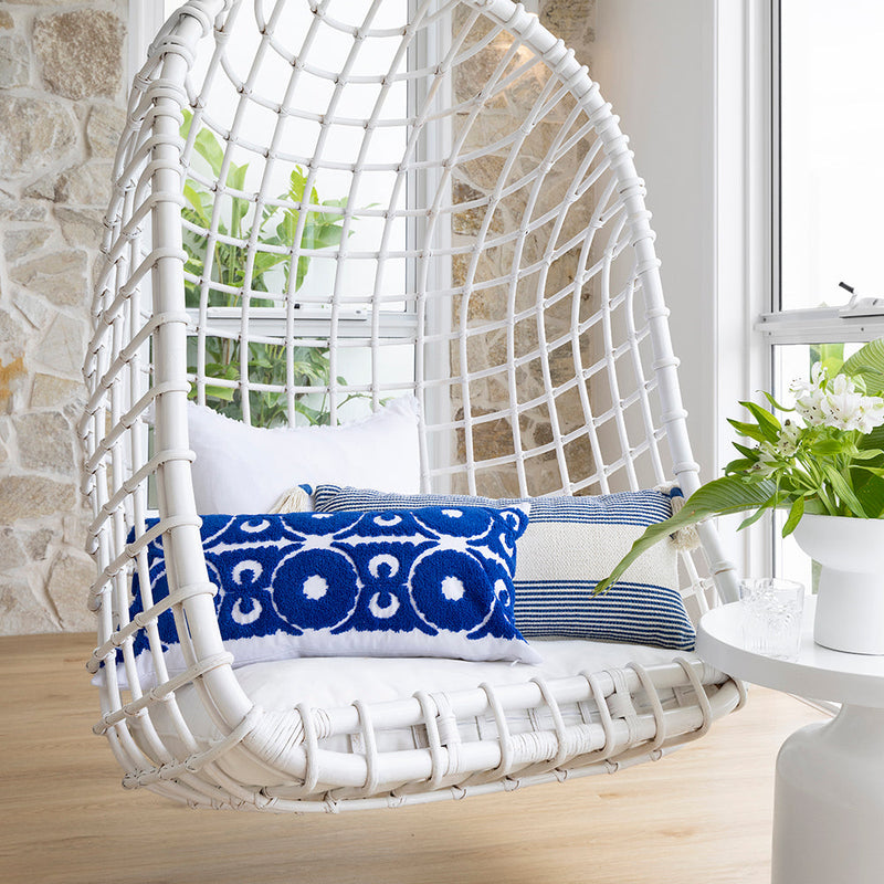 Panama Rectangle Cushion - Azure