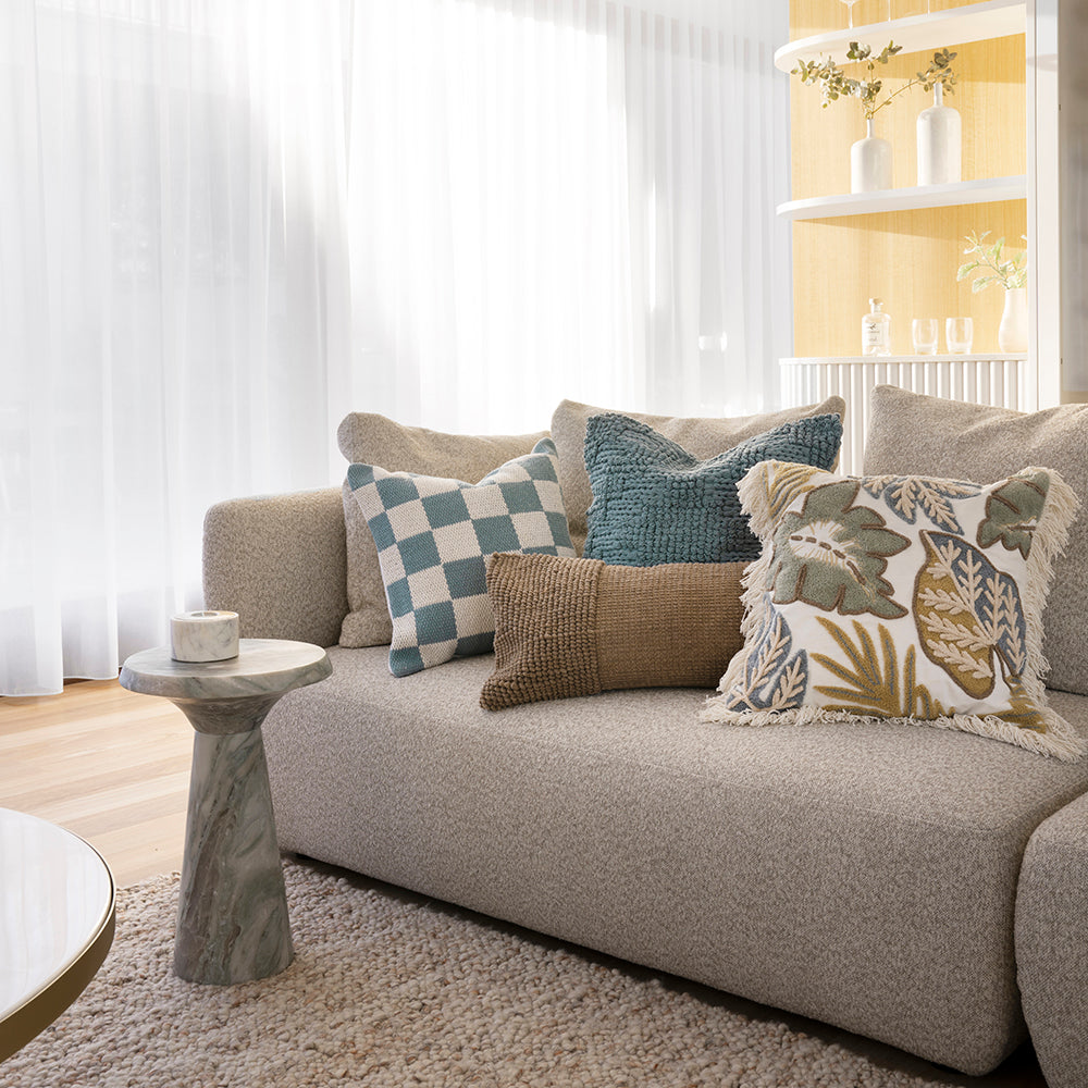 Rhodes Cushion - Almond