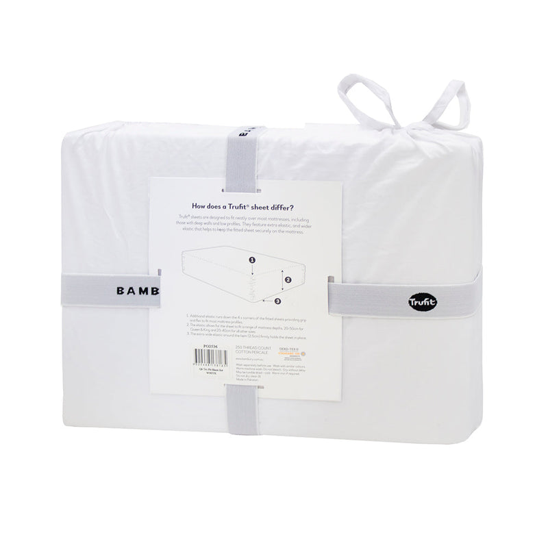 Tru Fit Sheet Set - White